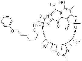 CAS#: 41970-88-1， 3-[[[(6-Phenoxyhexyl)Oxy]Imino]Methyl]-Rifamycin