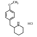 CAS#: 420137-09-3， 2-(4-Methoxybenzyl)Piperidine Hydrochloride (1:1)