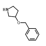 结构式 CAS# 420137-14-0, 3-苄氧基吡咯烷
