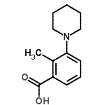 CAS 登录号：4205-06-5， 2-甲基-3-(1-哌啶基)苯甲酸