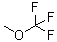 structure of CAS# 421-14-7, Trifluoromethyl Methyl Ether;Trifluoro-Methoxy-Methane;Cf3och3;1,1,1-Trifluoromethyl Methyl Ether
