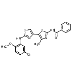 CAS#: 421580-53-2， N-{2-[(5-Chloro-2-Methoxyphenyl)Amino]-4'-Methyl-4,5'-Bi-1,3-Thiazol-2'-Yl}Benzamide