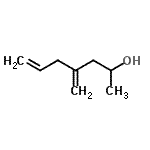 CAS#: 42201-30-9， 4-Methylene-6-Hepten-2-Ol