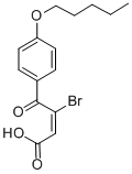 CAS#: 42241-78-1， (E)-3-Bromo-4-oxo-4-(4-(pentyloxy)phenyl)-2-butenoic acid