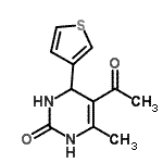 CAS#: 423153-18-8， 5-Acetyl-6-Methyl-4-(3-Thienyl)-3,4-Dihydro-2(1H)-Pyrimidinone