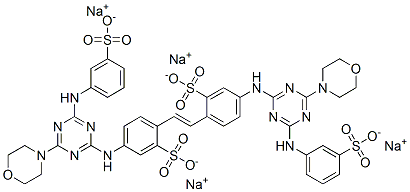 CAS#: 42355-81-7， Tetrasodium 4,4'-Bis[[4-Morpholino-6-[(3-Sulphonatophenyl)Amino]-1,3,5-Triazin-2-Yl]Amino]Stilbene-2,2'-Disulphonate
