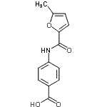 结构式 CAS# 423731-96-8, 4-[(5-甲基-2-糠酰)氨基]苯甲酸