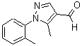 结构式 CAS# 423768-40-5, 5-甲基-1-(2-甲基苯基)-1H-吡唑-4-甲醛
