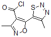 CAS#: 423768-48-3， 3-Methyl-5-(4-Methyl-1,2,3-Thiadiazol-5-Yl)-4-Isoxazolecarbonylchloride