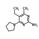 CAS#: 424803-29-2， 5-Ethyl-4-Methyl-6-(1-Pyrrolidinyl)-2-Pyrimidinamine