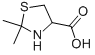 structure of CAS# 42607-20-5, 2,2'-Dimethyl-Thiazolidine-4-Carboxylic Acid;2,2-Dimethylthiazolidine-4-Carboxylic Acid;2,2-Dimethyl-4-Thiazolidinecarboxylic Acid;4-Thiazolidinecarboxylic Acid, 2,2-Dimethyl-