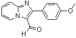 structure of CAS# 426239-77-2, 2-(4-Methoxyphenyl)Imidazo[1,2-a]Pyridine-3-Carbaldehyde;2-(4-meth<wbr>oxyphenyl<wbr>)-4-hydro<wbr>imidazo[1<wbr>,2-a]pyri<wbr>dine-3-ca<wbr>rbaldehyde;2-(4-Methoxy-phenyl)-imidazo[1,2-a]pyridine-3-;2-(4-METHOXY-PHENYL)-IMIDAZO[1,2-A]PYRIDINE-3-CARBALDEHYDE