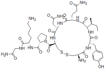CAS 登录号：4273-93-2， 赖氨酰(8)-后叶催产素