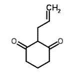 结构式 CAS# 42738-68-1, 2-烯丙基-1,3-环己烷二酮