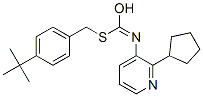 CAS#: 42754-15-4， S-[4-(2-Methyl-2-propanyl)benzyl] (2-cyclopentyl-3-pyridinyl)carbamothioate