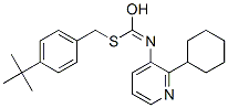 CAS#: 42754-16-5， S-[4-(2-Methyl-2-propanyl)benzyl] (2-cyclohexyl-3-pyridinyl)carbamothioate