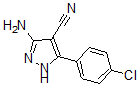 structure of CAS# 42754-62-1, 3-Amino-5-(4-Chlorophenyl)-1H-Pyrazole-4-Carbonitrile;5-AMINO-3-(4-CHLOROPHENYL)-1H-PYRAZOLE-4-CARBONITRILE