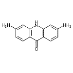 structure of CAS# 42832-87-1, 3,6-Diamino-9-Acridinol;3,6-Diamino-10H-acridin-9-one;3,6-DIAMINO-9(10H)-ACRIDONE;3,6-Diamino-9,10-dihydro-9-oxoacridine