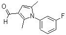 结构式 CAS# 428497-01-2, 1-(3-氟苯基)-2,5-二甲基-1H-吡咯-3-甲醛