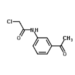 structure of CAS# 42865-69-0, N-(3-Acetylphenyl)-2-Chloroacetamide;N-(3-acetylphenyl)-2-chloroacetamide;N-(3-Acetyl-phenyl)-2-chloro-acetamide;N-(3-Acetylphenyl)-2-chloroacetamide #
