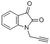 structure of CAS# 4290-87-3, 1-(2-Propynyl)-1H-Indole-2,3-Dione;1-Prop-2-Ynylindoline-2,3-Dione;1-Propargylisatin;Zinc02286529