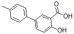 结构式 CAS# 43029-70-5, 4-羟基-4'-甲基-[1,1'-联苯]-3-羧酸