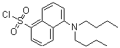 结构式 CAS# 43040-76-2, 5-(二丁基氨基)-1-萘磺酰氯