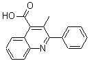 structure of CAS# 43071-45-0, 3-Methyl-2-Phenyl-4-Quinolinecarboxylicacid;3-Methyl-2-Phenyl-Quinoline-4-Carboxylate;3-Methyl-2-Phenyl-4-Quinolinecarboxylate;3-Methyl-2-Phenyl-Cinchoninate