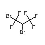 结构式 CAS# 431-78-7, 1,2-二溴-1,1,3,3,3-五氟丙烷