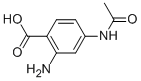 structure of CAS# 43134-76-5, 4-Acetylamino-2-Aminobenzoic Acid;4-Acetamido-2-Amino-Benzoic Acid;Sbb010910;4-Acetylamino-2-Aminobenzoic Acid