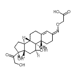 CAS#: 43188-86-9， ({(Z)-[(3Z,11beta)-11,17,21-Trihydroxy-20-Oxopregn-4-En-3-Ylidene]Amino}Oxy)Acetic Acid