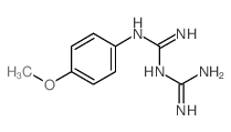 structure of CAS# 43191-41-9, 1-(Diaminomethylene)-2-(4-methoxyphenyl)guanidine