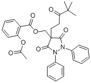 CAS#: 43213-37-2， 2-(Acetyloxy)-Benzoic Acid (4-(4,4-Dimethyl-3-Oxopentyl)-3,5-Dioxo- 1,2-Diphenyl-4-Pyrazolidinyl)Methyl Ester