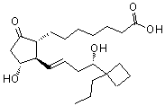 CAS#: 433219-55-7， (11alpha,13E,16S)-11,16-Dihydroxy-9-Oxo-17-Propyl-17,20-Cycloprost-13-En-1-Oic Acid