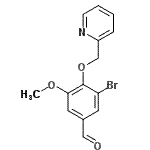CAS#: 433330-10-0， 3-Bromo-5-Methoxy-4-(2-Pyridinylmethoxy)Benzaldehyde