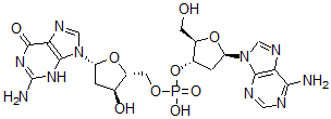 CAS 登录号:4336-87-2, 脱氧腺苷酰-(3'-5')-脱氧鸟苷