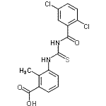 CAS#: 433947-43-4， 3-{[(2,5-Dichlorobenzoyl)Carbamothioyl]Amino}-2-Methylbenzoic Acid