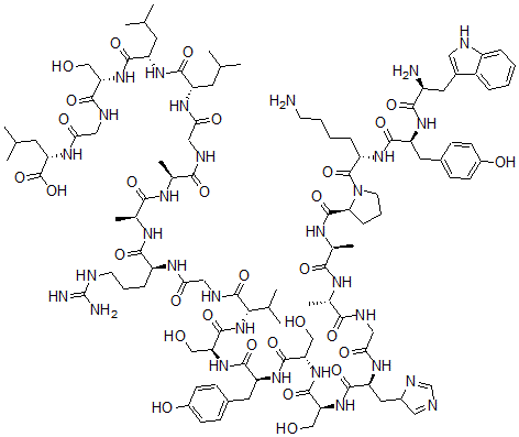 CAS#: 434897-64-0， L-Tryptophyl-L-Tyrosyl-L-Lysyl-L-Prolyl-L-Alanyl-L-Alanylglycyl-L-Histidyl-L-Seryl-L-Seryl-L-Tyrosyl-L-Seryl-L-Valylglycyl-L-Arginyl-L-Alanyl-L-Alanylglycyl-L-Leucyl-L-Leucyl-L-Serylglycyl-L-Leucine