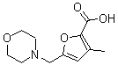 结构式 CAS# 435342-23-7, 3-甲基-5-(4-吗啉基甲基)-2-呋喃羧酸