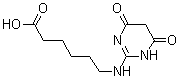 structure of CAS# 435345-32-7, 6-(4,6-Dioxo-1,4,5,6-Tetrahydro-Pyrimidin-2-Ylamino)-Hexanoic Acid;6-[(4,6-Diketo-1H-Pyrimidin-2-Yl)Amino]Hexanoate;Zinc04298586