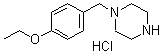 structure of CAS# 435345-38-3, 1-[(4-Ethoxyphenyl)Methyl]-Piperazine Hydrochloride;1-(4-Ethoxybenzyl)Piperazine-1,4-Diium;Zinc00300638