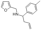 structure of CAS# 436087-16-0, Furan-2-Ylmethyl-(1-p-Tolyl-But-3-Enyl)-Amine;2-Furylmethyl-[(1R)-1-(4-Methylphenyl)But-3-Enyl]Ammonium;Zinc00300119