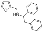 structure of CAS# 436087-17-1, (1,2-Diphenyl-Ethyl)-Furan-2-Ylmethyl-Amine;[(1S)-1,2-Di(Phenyl)Ethyl]-(2-Furylmethyl)Ammonium;Zinc00209390