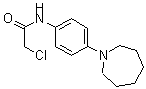 structure of CAS# 436087-23-9, 2-Chloro-N-[4-(Hexahydro-1H-Azepin-1-Yl)Phenyl]-Acetamide;N-[4-(Azepan-1-Yl)Phenyl]-2-Chloro-Acetamide;N-[4-(1-Azepanyl)Phenyl]-2-Chloroacetamide;N-[4-(Azepan-1-Yl)Phenyl]-2-Chloro-Ethanamide