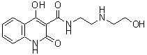 structure of CAS# 436088-79-8, 4-Hydroxy-N-{2-[(2-Hydroxyethyl)Amino]Ethyl}-2-Oxo-1,2-Dihydro-3-Quinolinecarboxamide;4-Hydroxy-2-oxo-1,2-dihydro-quinoline-3-carboxylic;4-Hydroxy<wbr>-2-oxo-1,<wbr>2-dihydro<wbr>-quinolin<wbr>e-3-carbo<wbr>xylic aci<wbr>d [2-(2-h<wbr>ydroxy-et<wbr>hylamino)<wbr>-ethyl]-a<wbr>mide;4-Hydroxy<wbr>-2-oxo-1,<wbr>2-dihydro<wbr>-quinolin<wbr>e-3-carbo<wbr>xylicacid<wbr> [2-(2-hy<wbr>droxy-eth<wbr>ylamino)-<wbr>ethyl]-am<wbr>ide