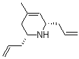 structure of CAS# 436088-93-6, 1,2,3,6-Tetrahydro-4-Methyl-2,6-Di-2-Propen-1-Yl-Pyridine;(2R,6S)-2,6-Diallyl-4-Methyl-3,6-Dihydro-2H-Pyridin-1-Ium;Zinc04141403