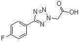 结构式 CAS# 436091-81-5, [5-(4-氟苯基)-2H-四唑-2-基]乙酸