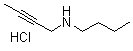 结构式 CAS# 436099-56-8, N-丁基-2-丁炔-1-胺盐酸盐