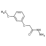结构式 CAS# 436155-36-1, 2-(3-甲氧基苯氧基)乙酰肼
