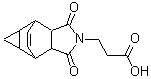 structure of CAS# 436811-18-6, 3-(3,5-Dioxo-4-Azatetracyclo[5.3.2.0<Sup>2,6</Sup>.0<Sup>8,10</Sup>]Dodec-11-En-4-Yl)Propanoic Acid;3-(1,3-di<wbr>oxooctahy<wbr>dro-4,6-e<wbr>thenocycl<wbr>opropa[f]<wbr>isoindol-<wbr>2(1H)-yl)<wbr>propanoic<wbr> acid;3-(1,3-Di<wbr>oxooctahy<wbr>dro-4,6-e<wbr>thenocycl<wbr>opropa-[f<wbr>]isoindol<wbr>-2(1H)-yl<wbr>)propanoi<wbr>c acid;3-(3,5-dioxo-4-azatetracyclo[5.3.2.0<2,6>.0<8,10>]dodec-11-en-4<wbr>-yl)propa<wbr>noic a cid